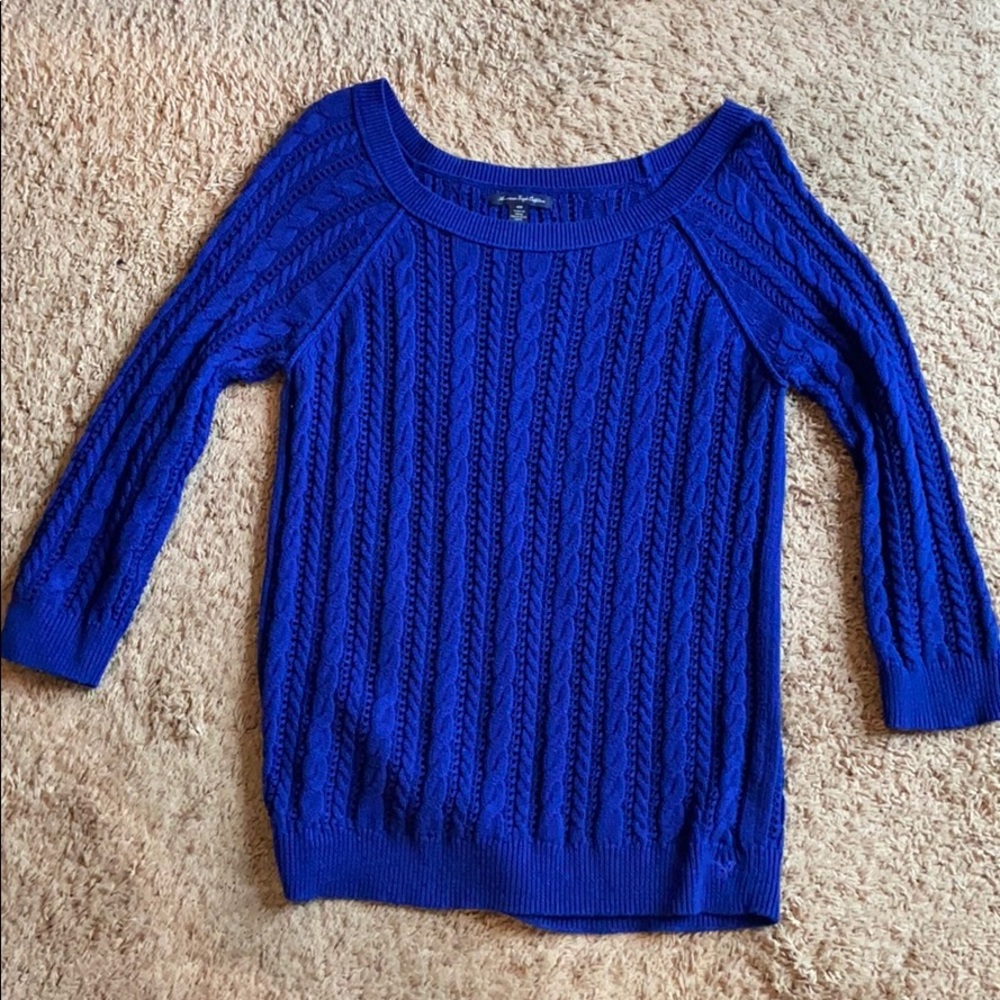 Royal blue American eagle sweater